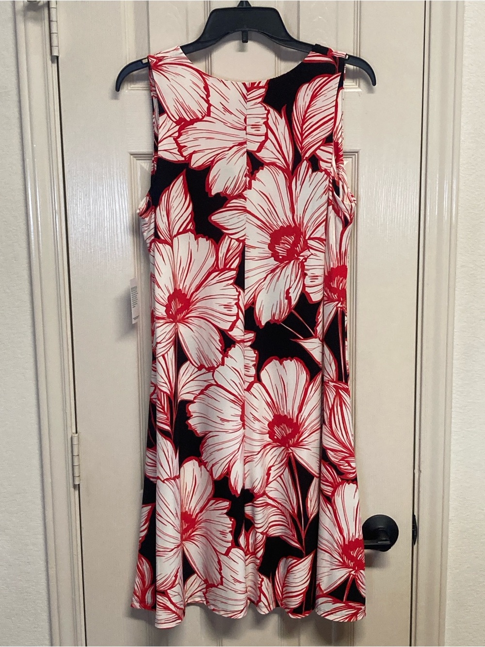 Nine West Sleeveless Floral Trapeze Dress Size 12 NWT